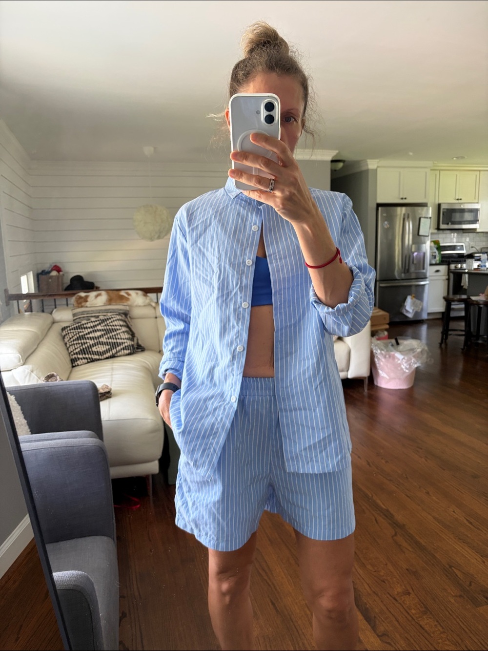 Set of shirt and shorts